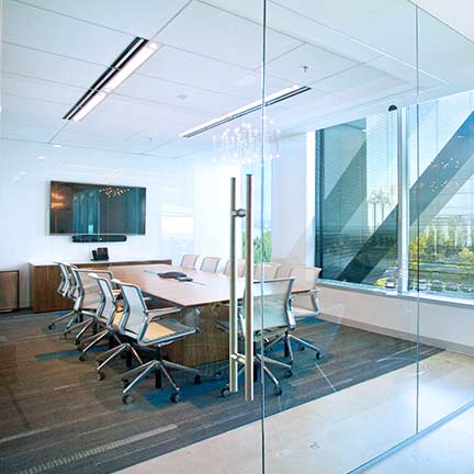 crestron system in an office setting