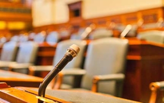 crestron equipment being used in a courtroom