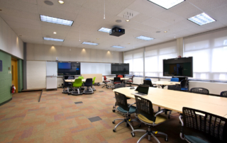 classroom with collaboration technology