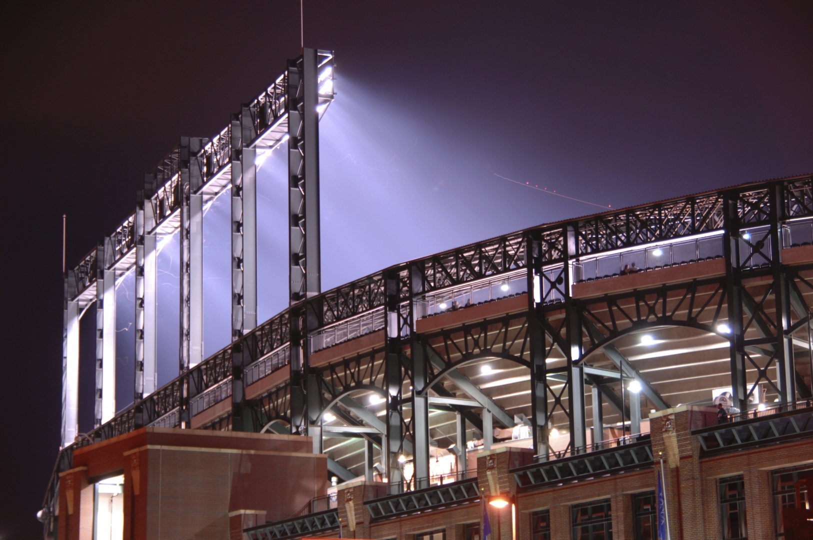 lighting in stadium