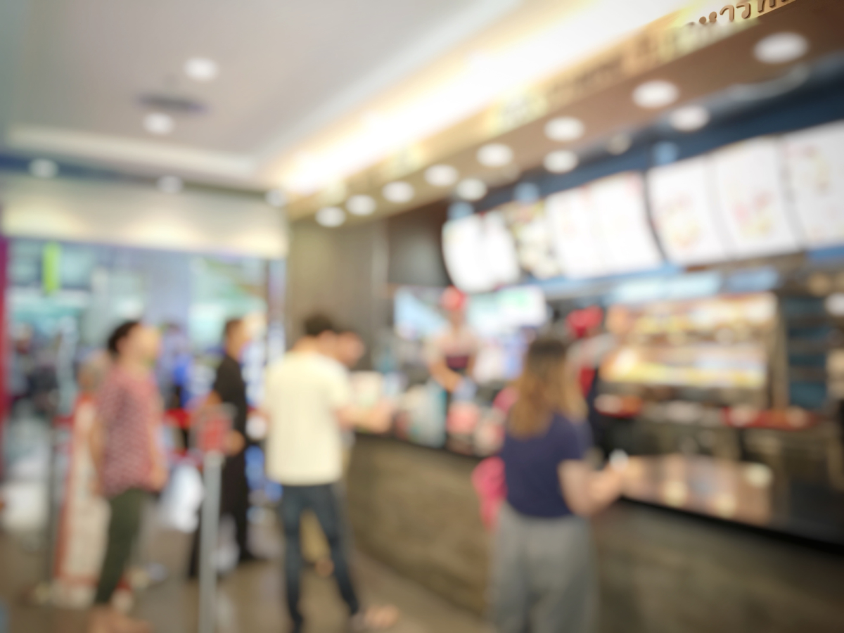 Digital Signage in Fast Food restaurant