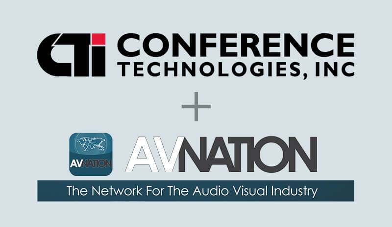 Conference Technologies + AV Nation logos