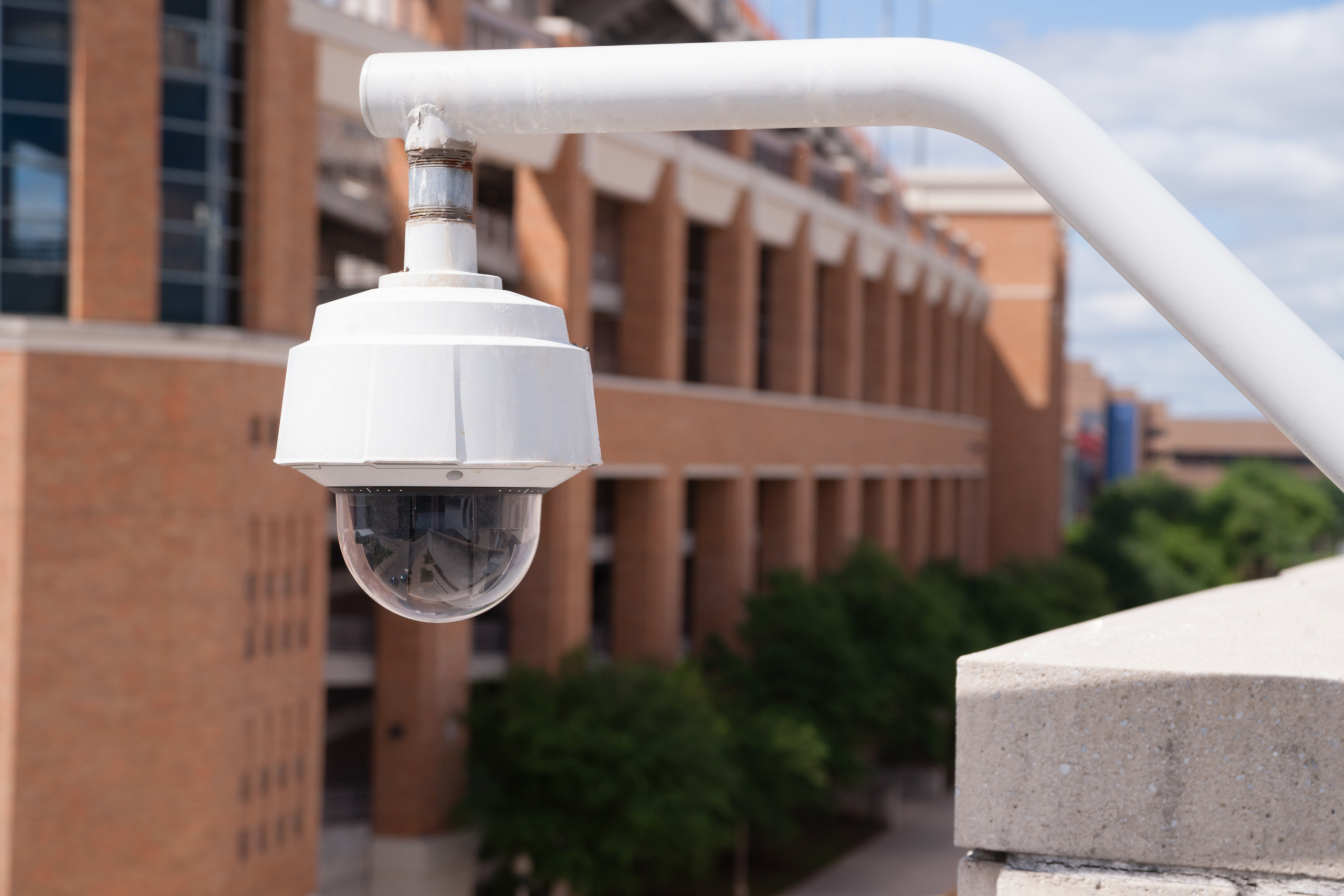 outdoor security camera at college