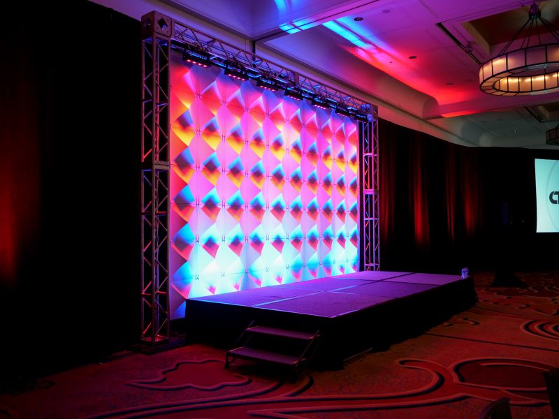 Scenic design for and event stage