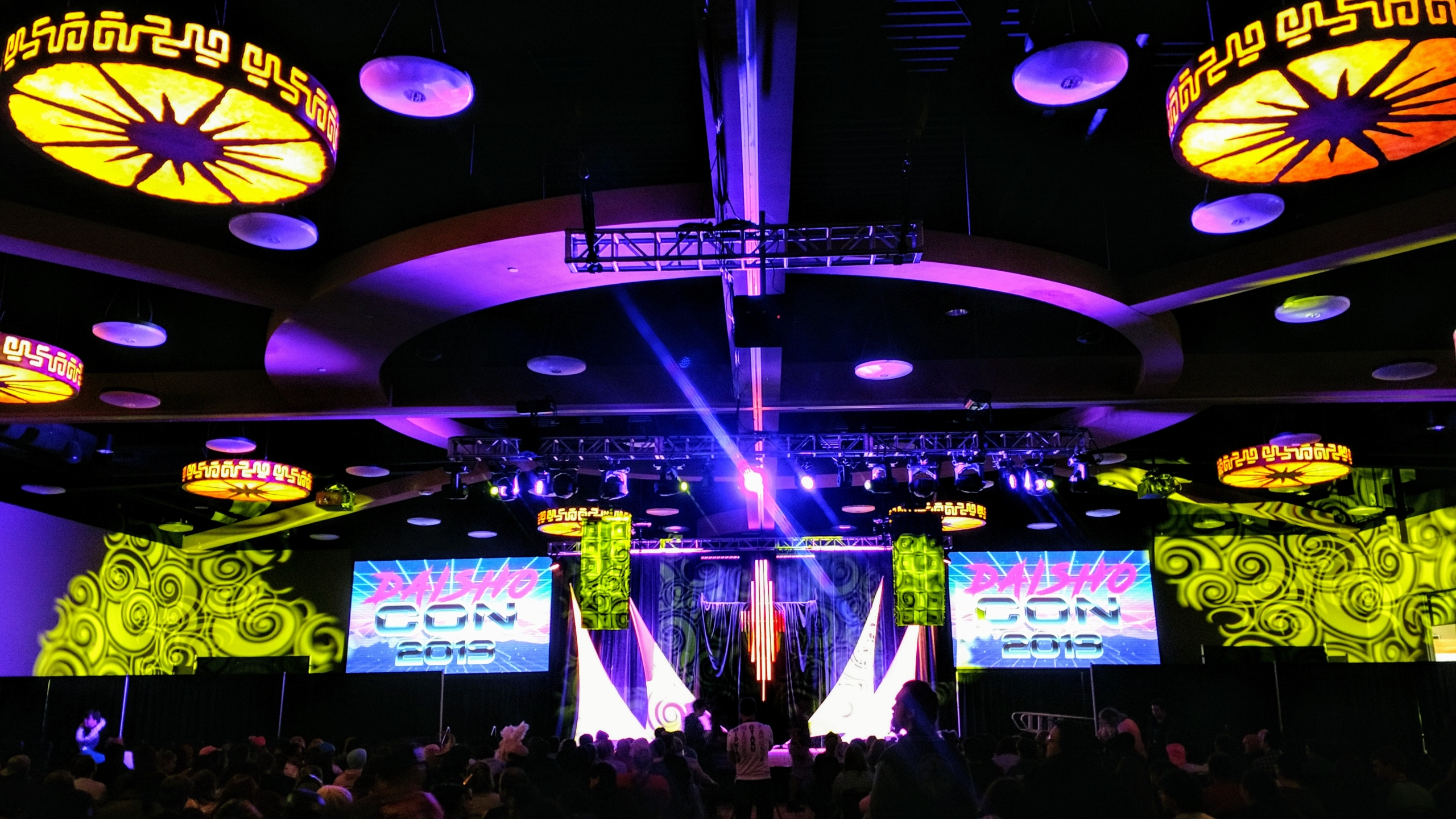 large event with exciting lighting and large screens