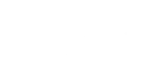 white logitech logo