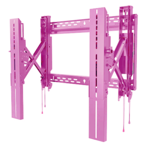 pink tilting TV wall mount no device visible