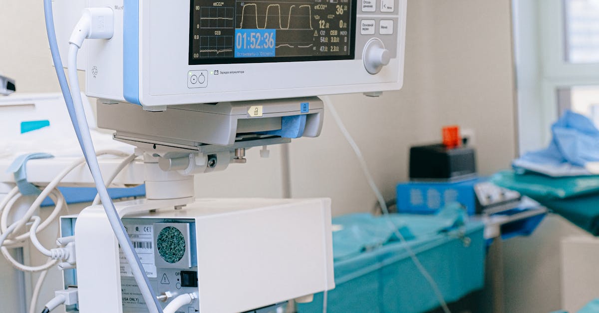 medical ventilator monitor screen