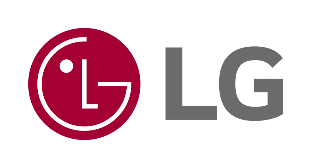 LG Logo Heritage Red Grey