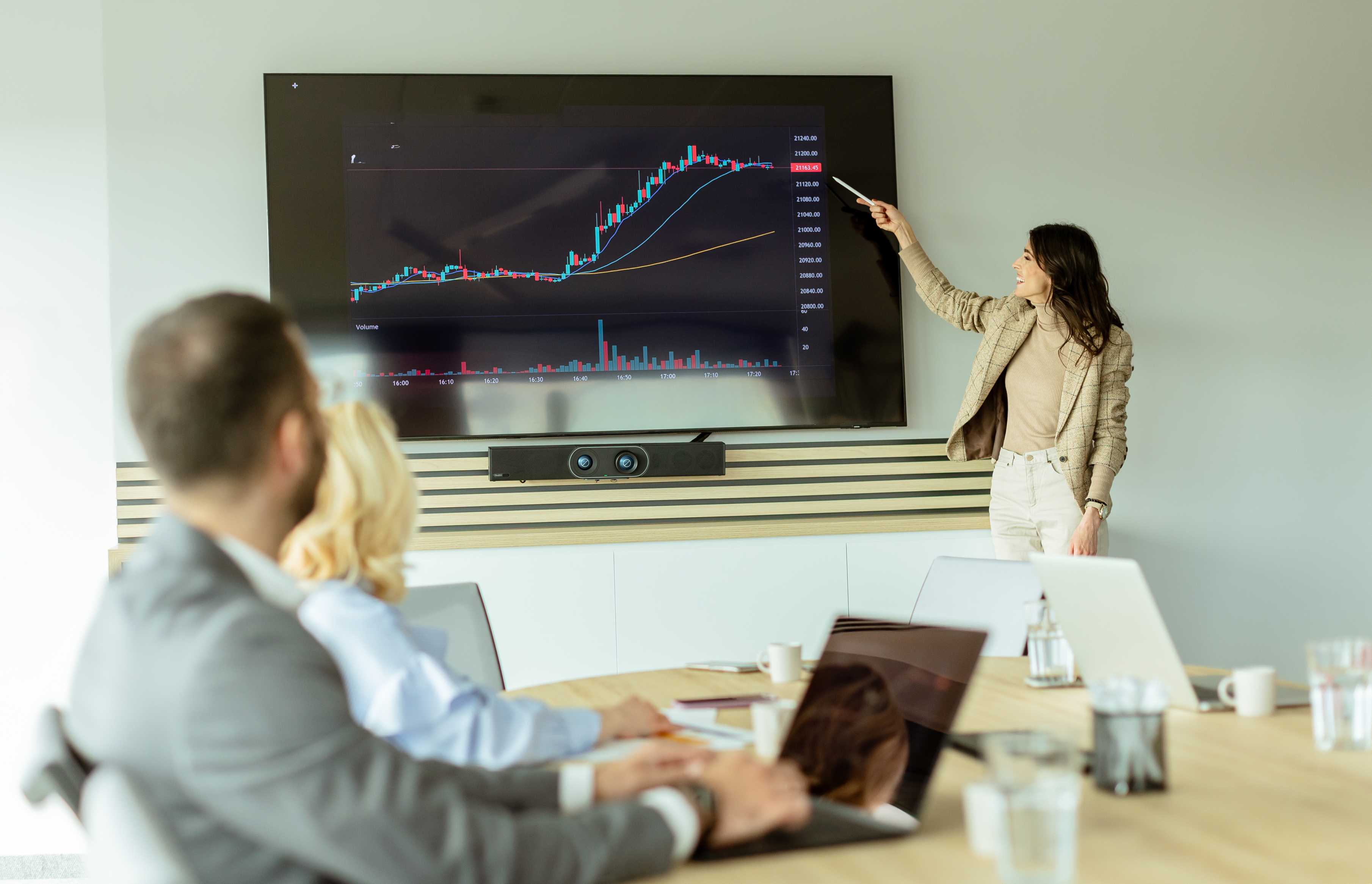 insightful market analysis presentation by a professional
