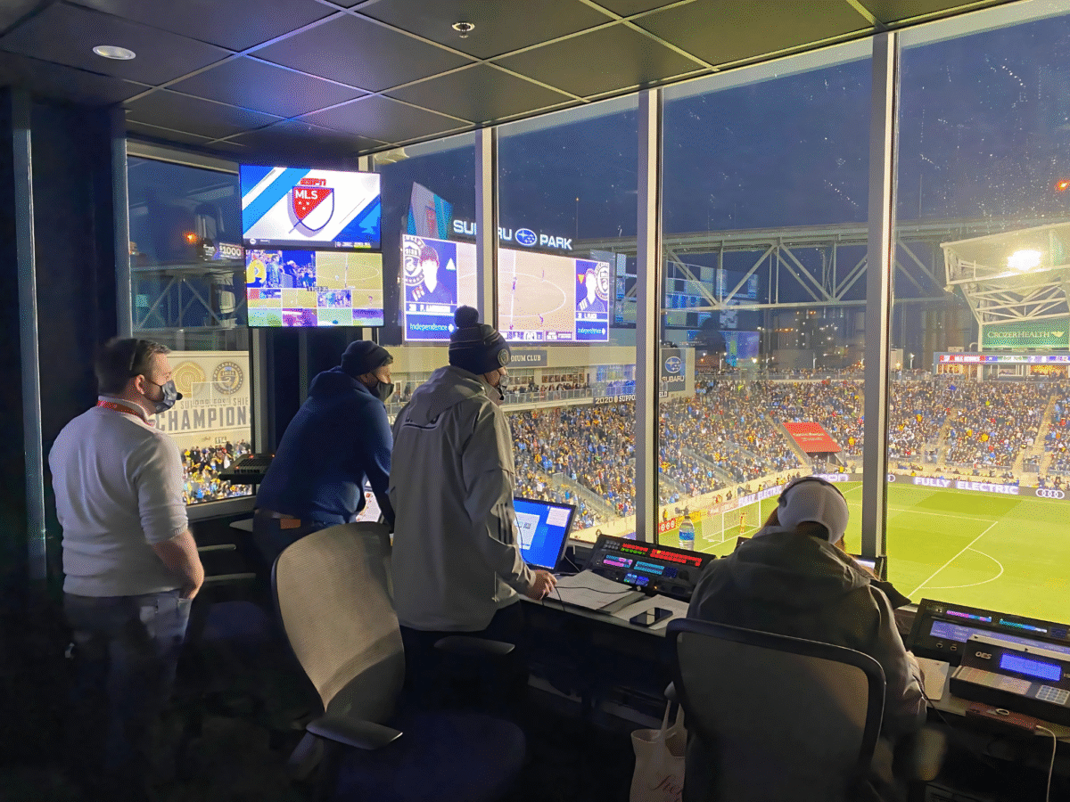 Production Crew 2 – Philly Union soccer stadium broadcast av