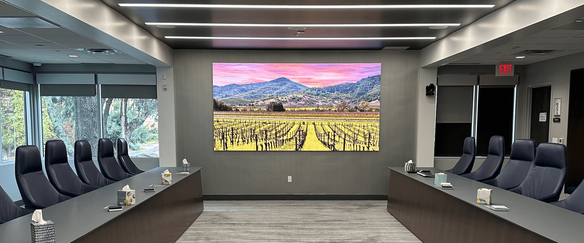 boardroom Crestron Enterprise Collaboration